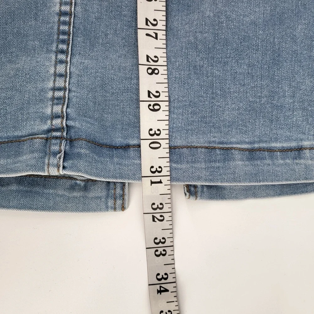 FRYE AND‎ CO. Women's Denim Midi Jean Skirt Blue Size 6 Button Fly Tie Waist New